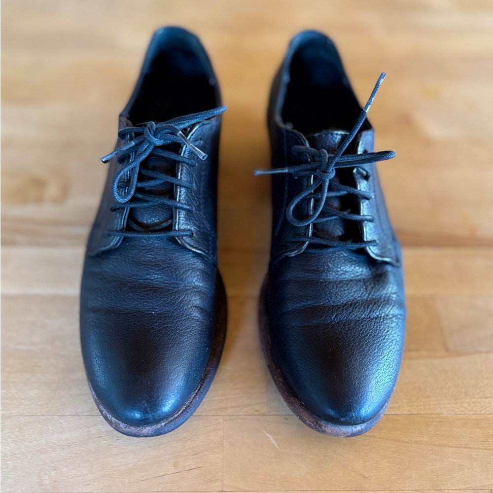 Frye Oxford Leather Loafers-Black